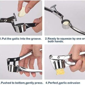 Garlic Press Mincer Ginger Crusher